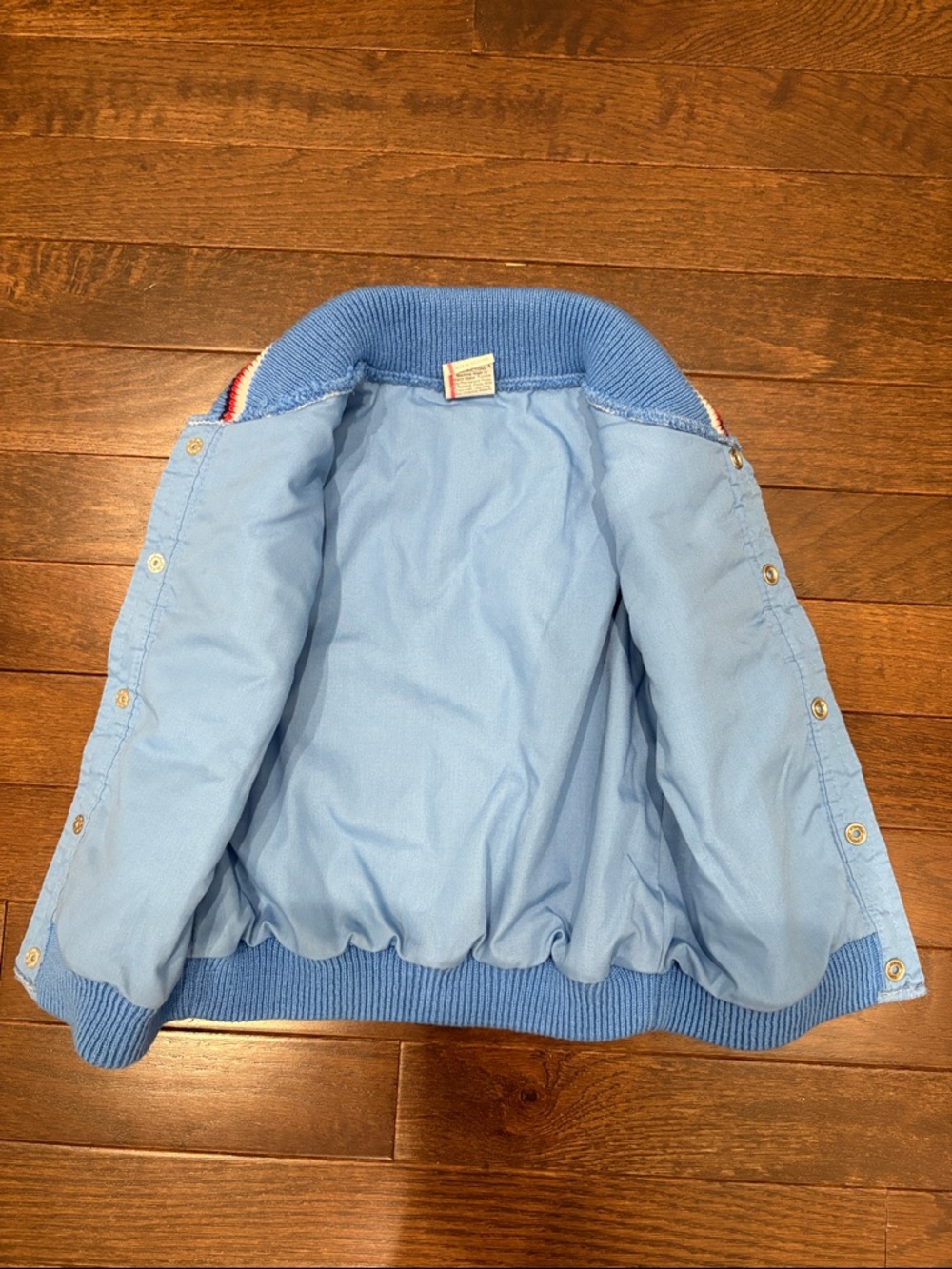 Vintage Kids R Us Penguin Vest 24M Blue Puffer Snap Knit Trim 80s 90s EUC - Picture 8 of 8